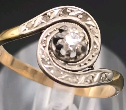 Antike gold 585 ring - 585, mit