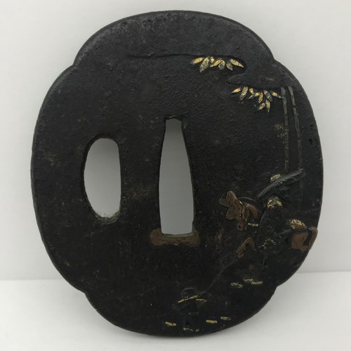 Japanisches eisen wakizashi - japanisches,