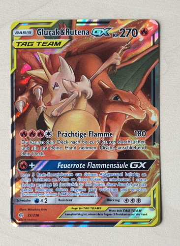 Pokemonkarte glurak rutena - &,