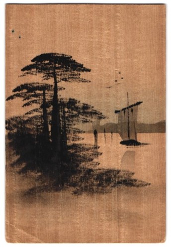 Holz segelboot mit bäumen - segelboot,