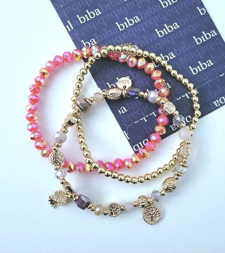 Biba 3er set kristall metall - 3er,