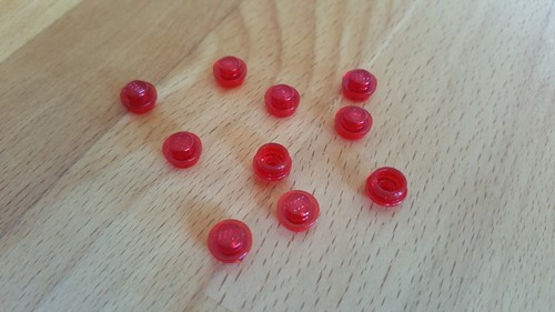 Rot durchsichtige lego - rot,