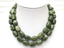 GOLDJUNGE69 GJH  DAMEN EDELSTEIN LANGKETTE 90cm HALSKETTE XXL NEPH-JADE GRÜN ++