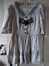 Schönes Trachten Landhaus Kleid / helles Leinen, Gr.40, guter Zustand