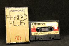 1x MC Kassette Permaton Ferro Plus 90 / Typ 1 I / Mod. 1978 / Audiokassetten