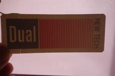 Alter Aufkleber Musik HiFi Audio Schallplatten Plattenspieler DUAL (Scheibe)