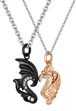 Schmuck 2PCS Paare Halskette