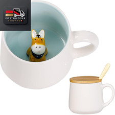 Keramik Esel Tasse 3D Deckel