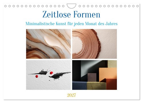 Zeitlose formen wandkalender - zeitlose, (wandkalender