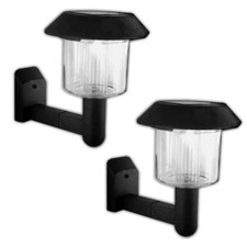 2er Set Solar LED Wandlaterne