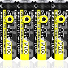 4x SOLAR pro Mignon AA 14500