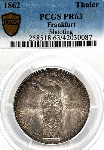 Deutsche states frankfurt - deutsche, 1862