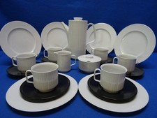 Rosenthal Tapio Wirkkala Variation weiß/schwarz Kaffeeservice für 6 Personen