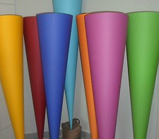 Rohling Fotokarton 47 FARBEN bezogen Schultüte rund 80 85 90 100 cm 