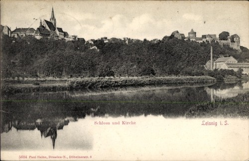 Leisnig sachsen schloss - ak,