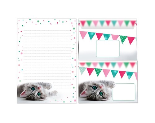 Briefpapier set notizblock - briefpapier-set,