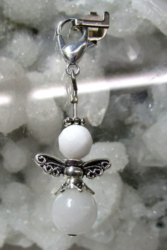 Jade weiss engel charm - jade,