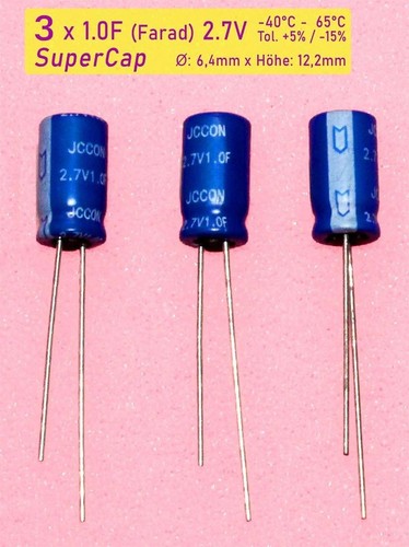 1 farad 2 7v - 1.0, 2.7v
