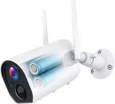 ieGeek Wireless Indoor / Outdoor WLAN Kamera mit 10400mAh Akku, FHD 1080P S