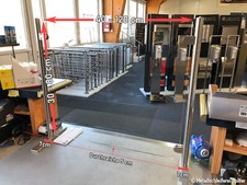 Echt Glas VA Edelstahl Pfosten