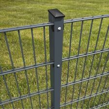 4 Stück Doppelstabmattenzaun Metall 183 cm x 201 cm Anthrazit