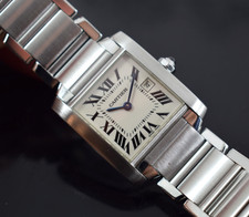 Cartier Tank Francaise 2465 Damen Uhr Box Papiere GTEE Modell W51011Q3. Jahr 2001