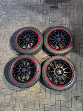 Ronal R54 Jetblack-Red Felgen + Winterreifen Pilot Alpin 5