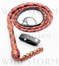 Bullenlederpeitsche Bullwhip mehrfarbig, verschiedene Größen
