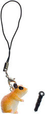 Miniblings Hamster gefleckt Handyanhänger Anhänger Kind Teddyhamster Goldhamster