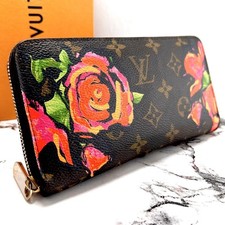 Louis Vuitton Zippy Wallet Monogram Rose Stephen Sprouse M93759 Long Purse Rare