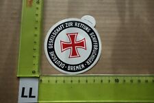 Alter Aufkleber Schiff Fähre Boot Rettung Seenot DGzRS Bremen (LC)