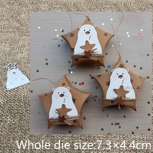 Stanzschablone weihnachtskerze - stanzschablone,