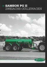 Prospekt  Samson PG II Zweiachs-Güllewagen  PG 16-18-20