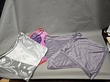 Set 4 Stück Kopfkissen Bezug Kopfkissenbezug Kissen Bezüge Grau Bunt 75 x 35 cm