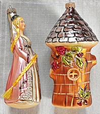 ❀ Rapunzel + Turm Lauscha Glas Limitierte Edition Märchen Christbaumschmuck #11