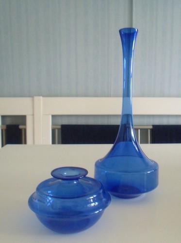 Vasen rauchglasvasen blau - vasen,, rauchglasvasen,