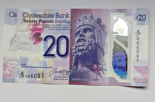 £20 Pounds Bank of Scotland (Clydesdale) Polymer 11.07.2019!!!! Sehr gut !!! 