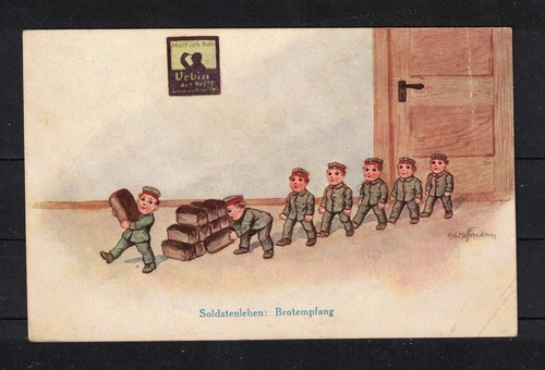Field postcard soldier - postcard,