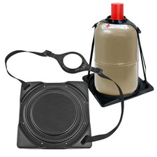 Gasflaschenhalter schwarz passend für 5 oder 11 Kg Flaschen Stahl - Allu Froli®