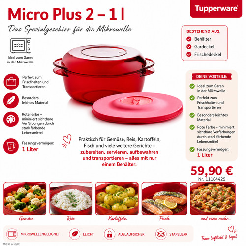 Tupperware microplus rund 1 - microplus,