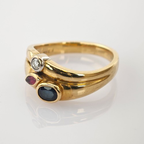 Vintage goldring mit - vintage, diamant