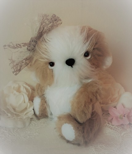 Ooak teddy handarbeit - teddy,