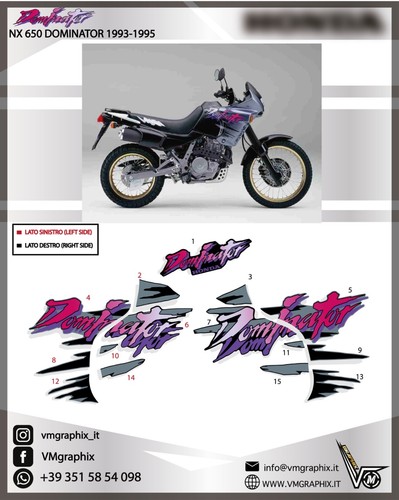 Aufkleber 650 dominator - aufkleber, nx