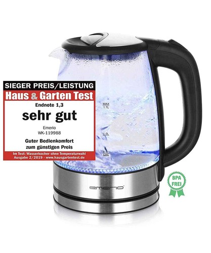 Glas wasserkocher liter - glas-wasserkocher, 1,7