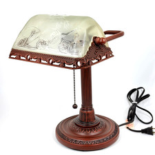Bankers Desk Lamp Bronze Tone