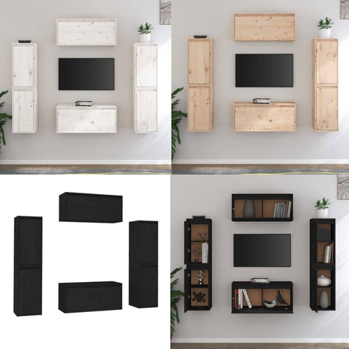 Schrank 6tlg massivholz - tv,