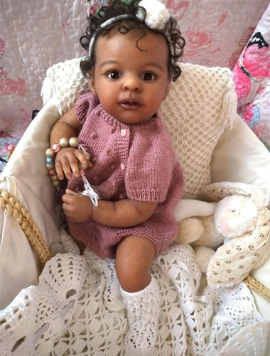 Schwarze reborn baby - cm,