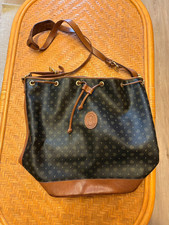 Pollini Shoppingbeutel (Mod.190 10 165) schwarz/braun mit Gebrauchsspuren