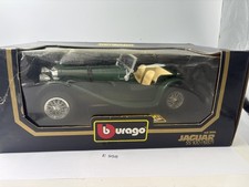 Burago 3006 Jaguar SS 100 1937 Grün  1:18 TOP in OVP (E958)