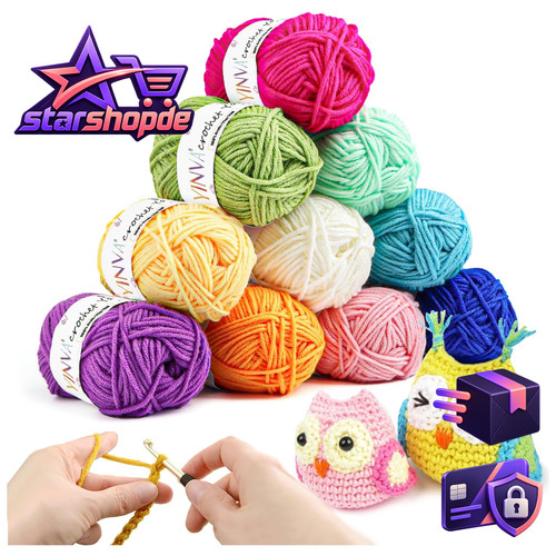 Häkelgarn farben 25g - 10,